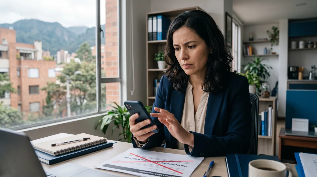 Fraude bancario en Colombia: qué hacer si te vaciaron la cuenta por vishing o phishing