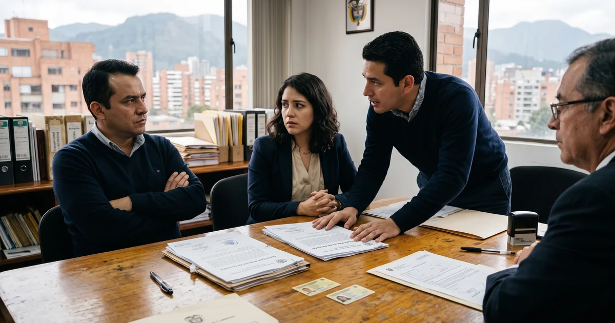 Mi hermano no quiere firmar la sucesión: qué hacer en Colombia sin bloquear la herencia