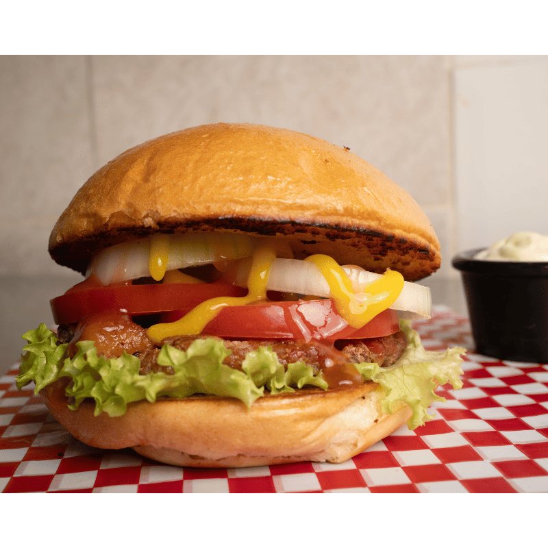 HAMBURGUESA DE RES  SENCILLA