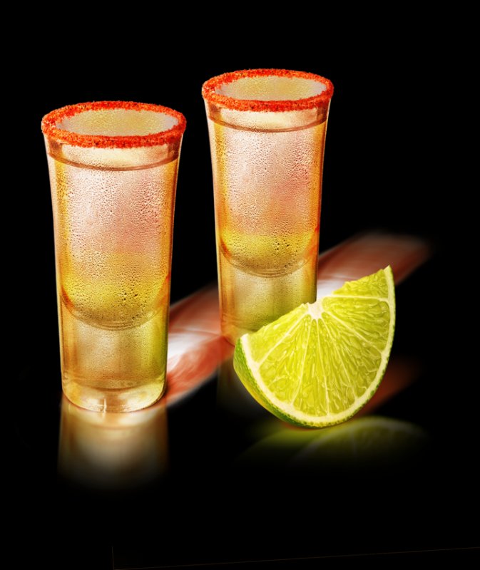 shot smirnoff vodka picante