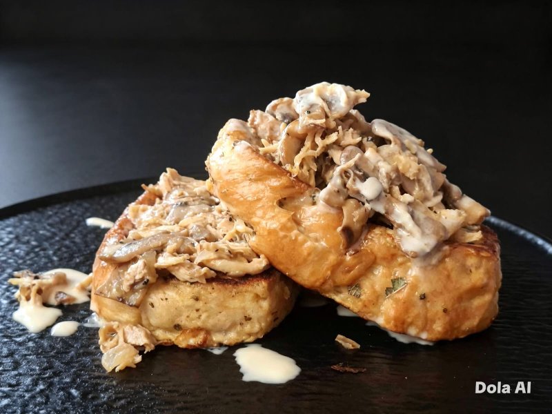 pollo con champiñones